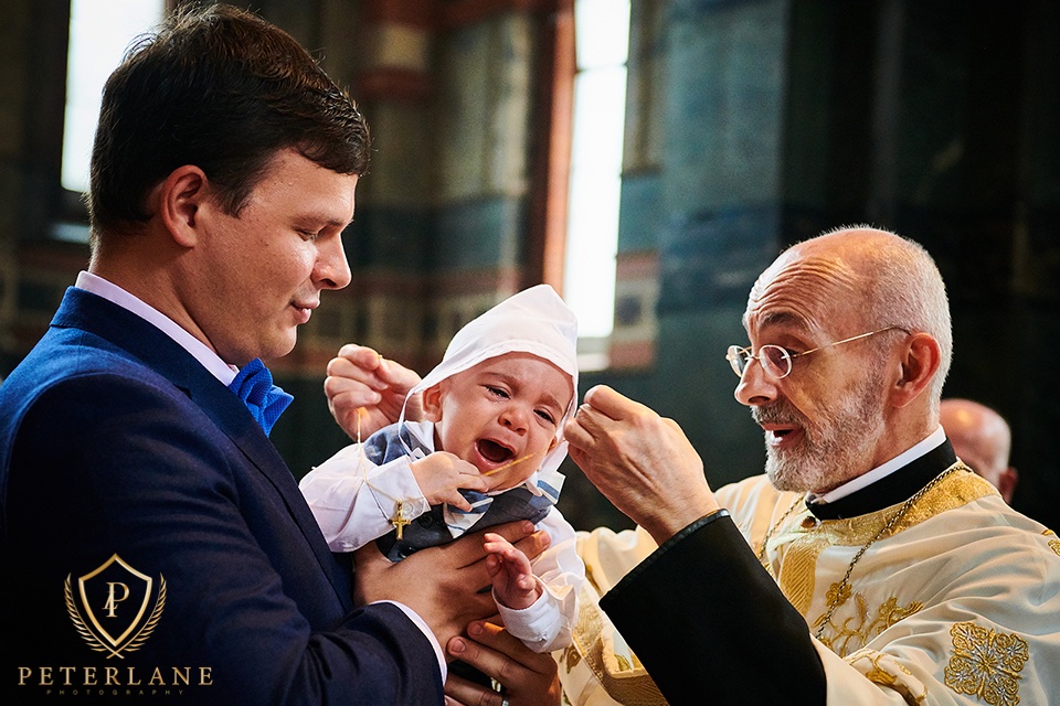 Greek Orthodox Christening Baptism photographer videographer London